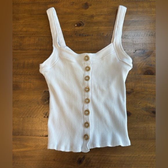 Free People Bridgette Rib Button Up Tank - Picture 3 of 6